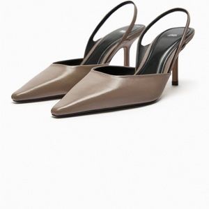 Zara Mid-height Slingback Shoes